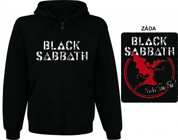 Black Sabbath - mikina s kapucí a zipem