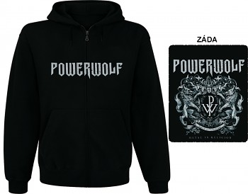 Powerwolf - mikina s kapucí a zipem