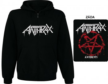 Anthrax - mikina s kapucí a zipem