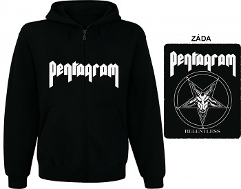 Pentagram - mikina s kapucí a zipem