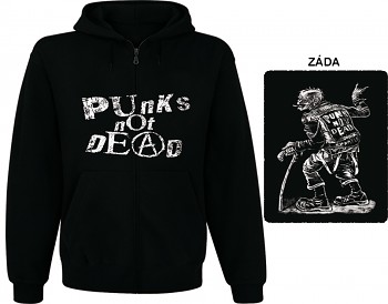 Punk's Not Dead - mikina s kapucí a zipem