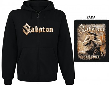 Sabaton - mikina s kapucí a zipem