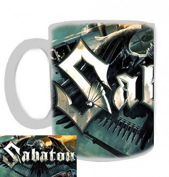 Sabaton - hrnek bílý - b