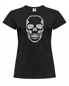 Skull  –  dámské triko jednostranné
