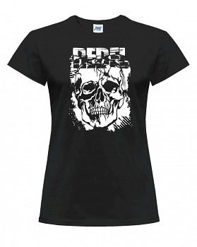 Skull  –  dámské triko jednostranné S