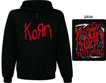 Korn - mikina s kapucí a zipem