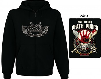 Five Finger Death Punch - mikina s kapucí a zipem 5 XL