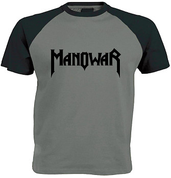 Manowar - šedočerné triko