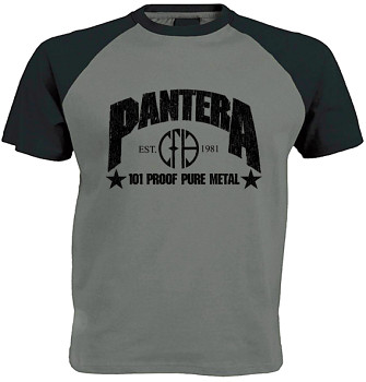 Pantera - šedočerné triko