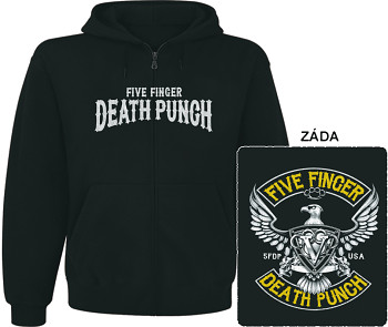 Five Finger Death Punch - mikina s kapucí a zipem