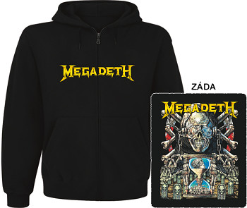 Megadeth - mikina s kapucí a zipem