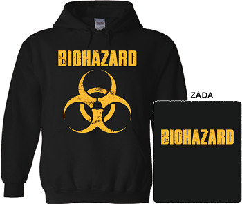 Biohazard - mikina s kapucí