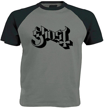 Ghost - šedočerné triko