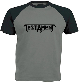 Testament - šedočerné triko