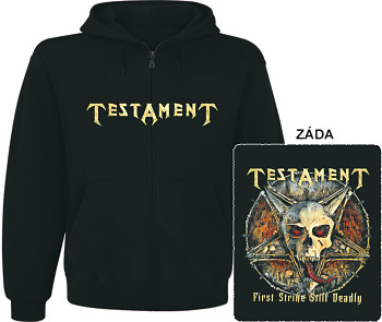 Testament - mikina s kapucí a zipem