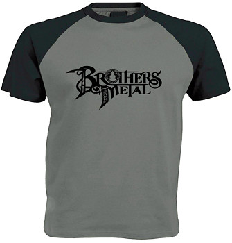Brothers Of Metal - šedočerné triko