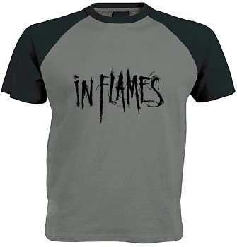In Flames - šedočerné triko