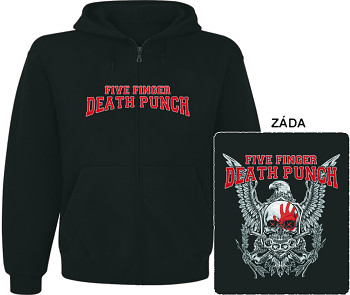 Five Finger Death Punch - mikina s kapucí a zipem