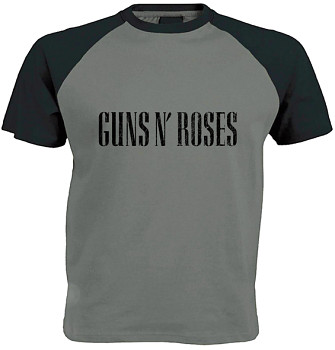Guns N' Roses - šedočerné triko