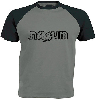Nasum - šedočerné triko