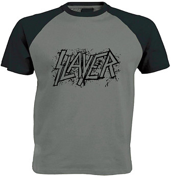 Slayer - šedočerné triko