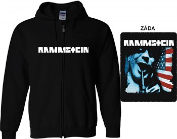 Rammstein - mikina s kapucí a zipem L