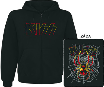 Kiss - mikina s kapucí a zipem