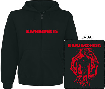 Rammstein - mikina s kapucí a zipem
