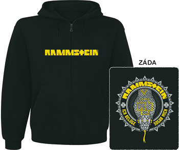 Rammstein - mikina s kapucí a zipem