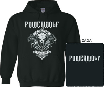 Powerwolf - mikina s kapucí