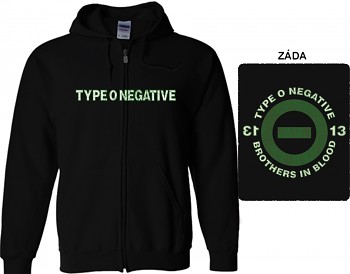 Type O Negative - mikina s kapucí a zipem