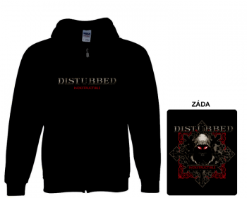 Disturbed- mikina s kapucí a zipem XL