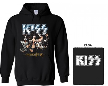 Kiss - mikina s kapucí L