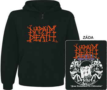 Napalm Death - mikina s kapucí a zipem XXL