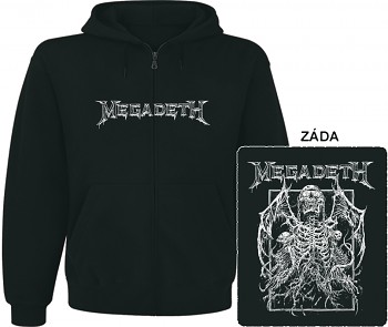 Megadeth - mikina s kapucí a zipem 8