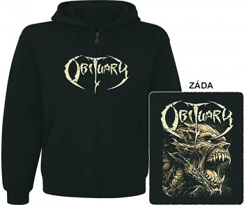 Obituary - mikina s kapucí a zipem 5