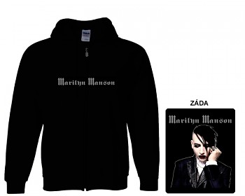 Marilyn Manson - mikina s kapucí a zipem L