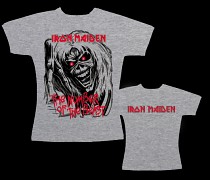 Iron Maiden - dámské triko šedé L
