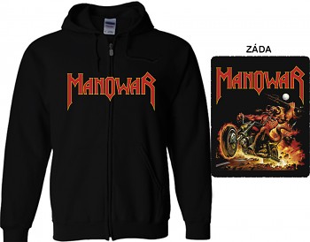 Manowar - mikina s kapucí a zipem XL