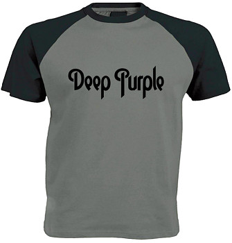 Deep Purple - šedočerné triko XL