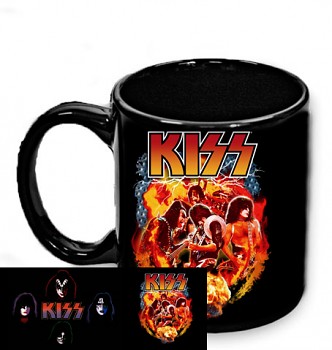 Kiss - hrnek černý