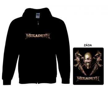 Megadeth - mikina s kapucí a zipem