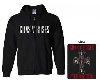 Guns N' Roses - mikina s kapucí a zipem