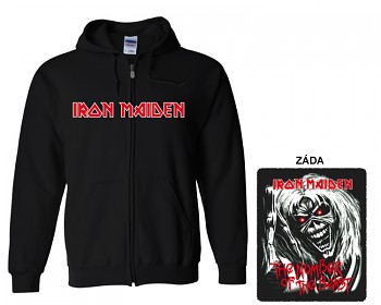 Iron Maiden- mikina s kapucí a zipem