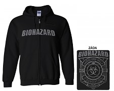 Biohazard - mikina s kapucí a zipem