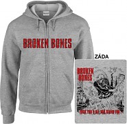 Broken Bones - mikina s kapucí a zipem