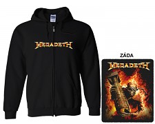 Megadeth - mikina s kapucí a zipem