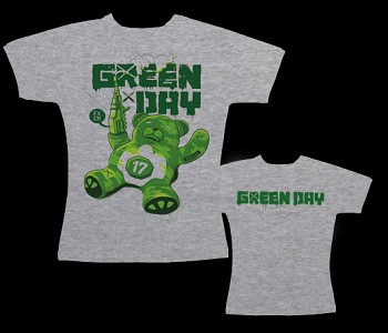 Green Day - dámské triko šedé