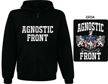 Agnostic Front - mikina s kapucí a zipem