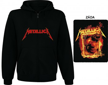 Metallica - mikina s kapucí a zipem